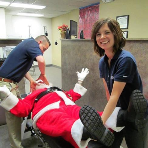 Santa Chiropractic Adjustment