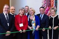 From L: Dr. Muirhead, Dr. Jay Triano, Dr. Ellen Vogel, Dr. Michael Owen, Deb Matthews, Dr. Pierre Co^te, Dr. Jean Moss,