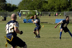 Paker University Flag Football Chiro Games