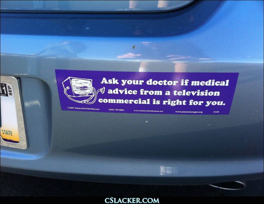 Chiropractic health bumper sticker